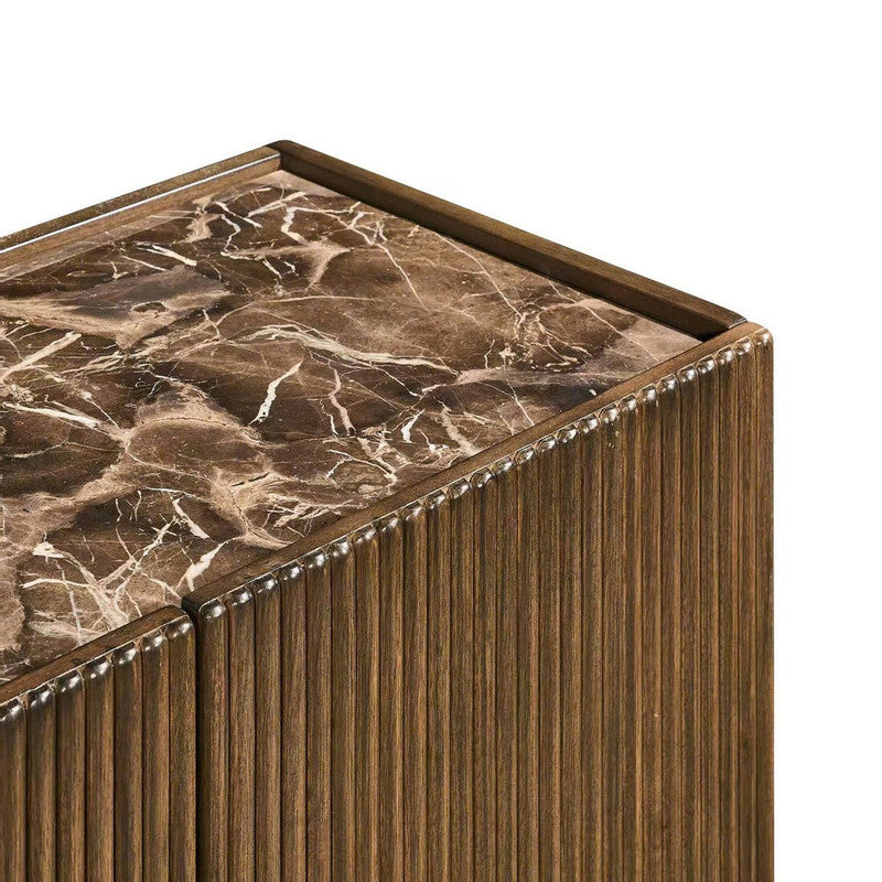 Chandler Brown Four-Door Sideboard by Crestview at Eve Furniture
