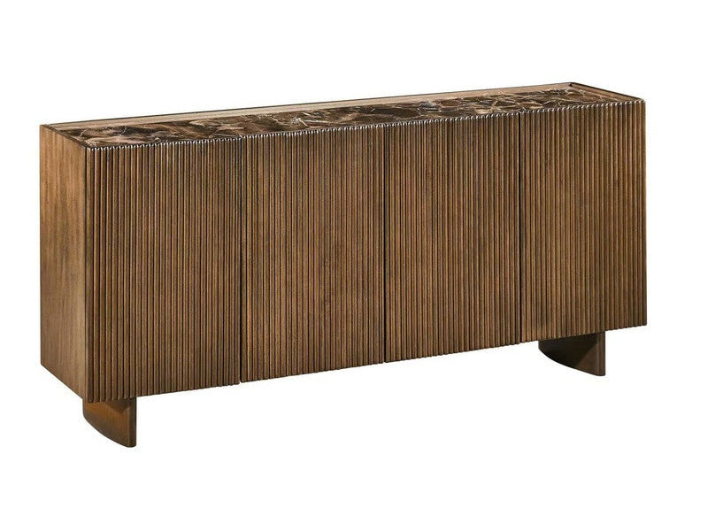 Chandler Brown Four-Door Sideboard by Crestview at Eve Furniture