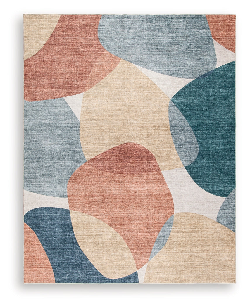 Chanleigh Multi Washable Large Rug by Ashley at Eve Furniture