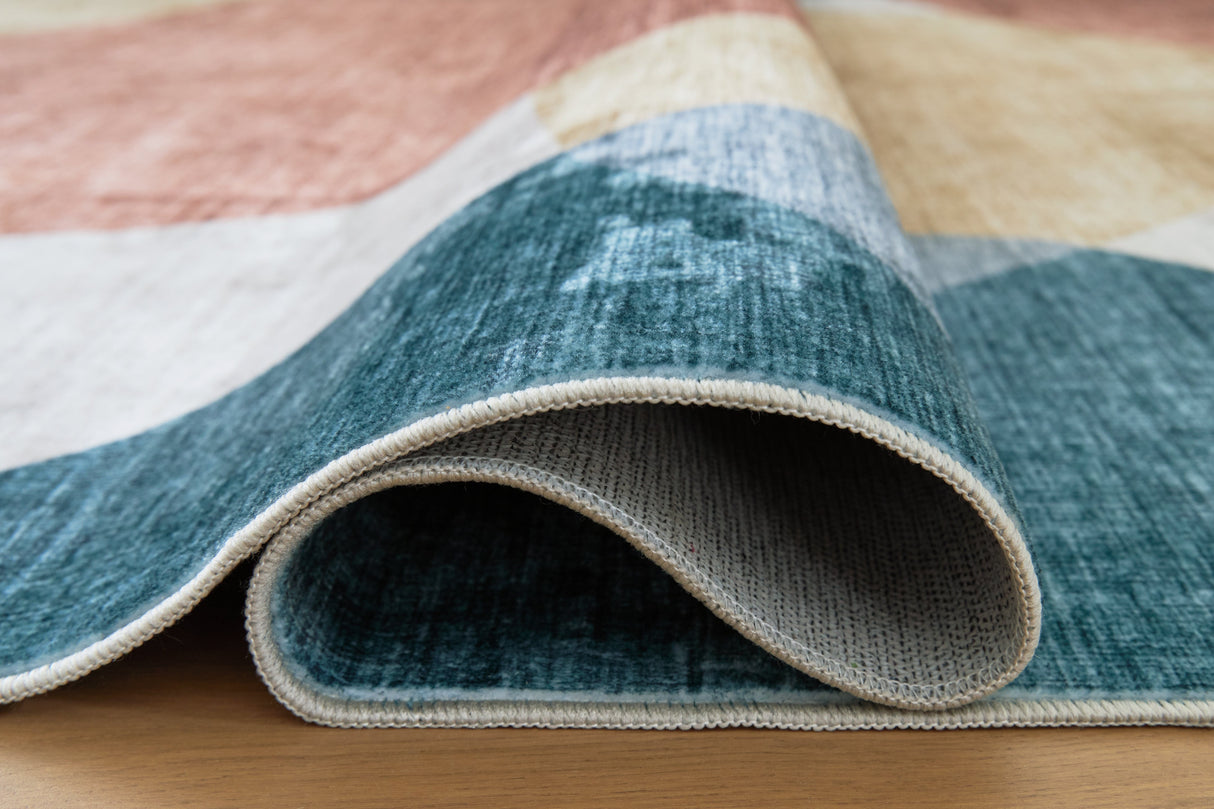 Chanleigh Multi Washable Medium Rug by Ashley at Eve Furniture
