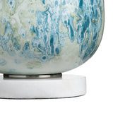Channing Blue/White Table Lamp by Crestview at Eve Furniture
