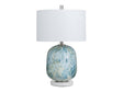 Channing Blue/White Table Lamp by Crestview at Eve Furniture