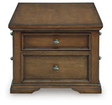 Channley Brown Lift-Top Coffee Table by Ashley at Eve Furniture