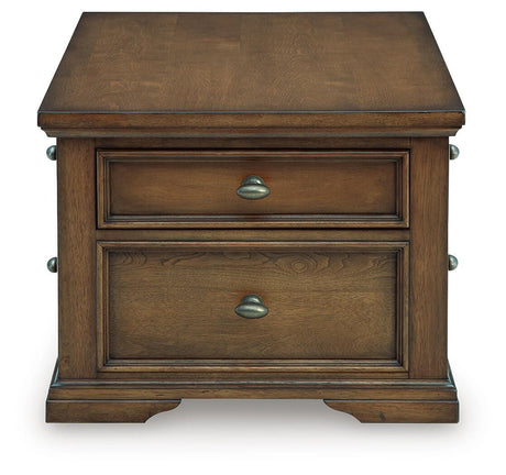 Channley Brown Lift-Top Coffee Table by Ashley at Eve Furniture