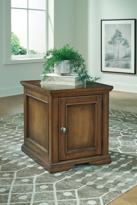 Channley Brown Rectangular End Table by Ashley at Eve Furniture