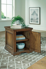 Channley Brown Rectangular End Table by Ashley at Eve Furniture