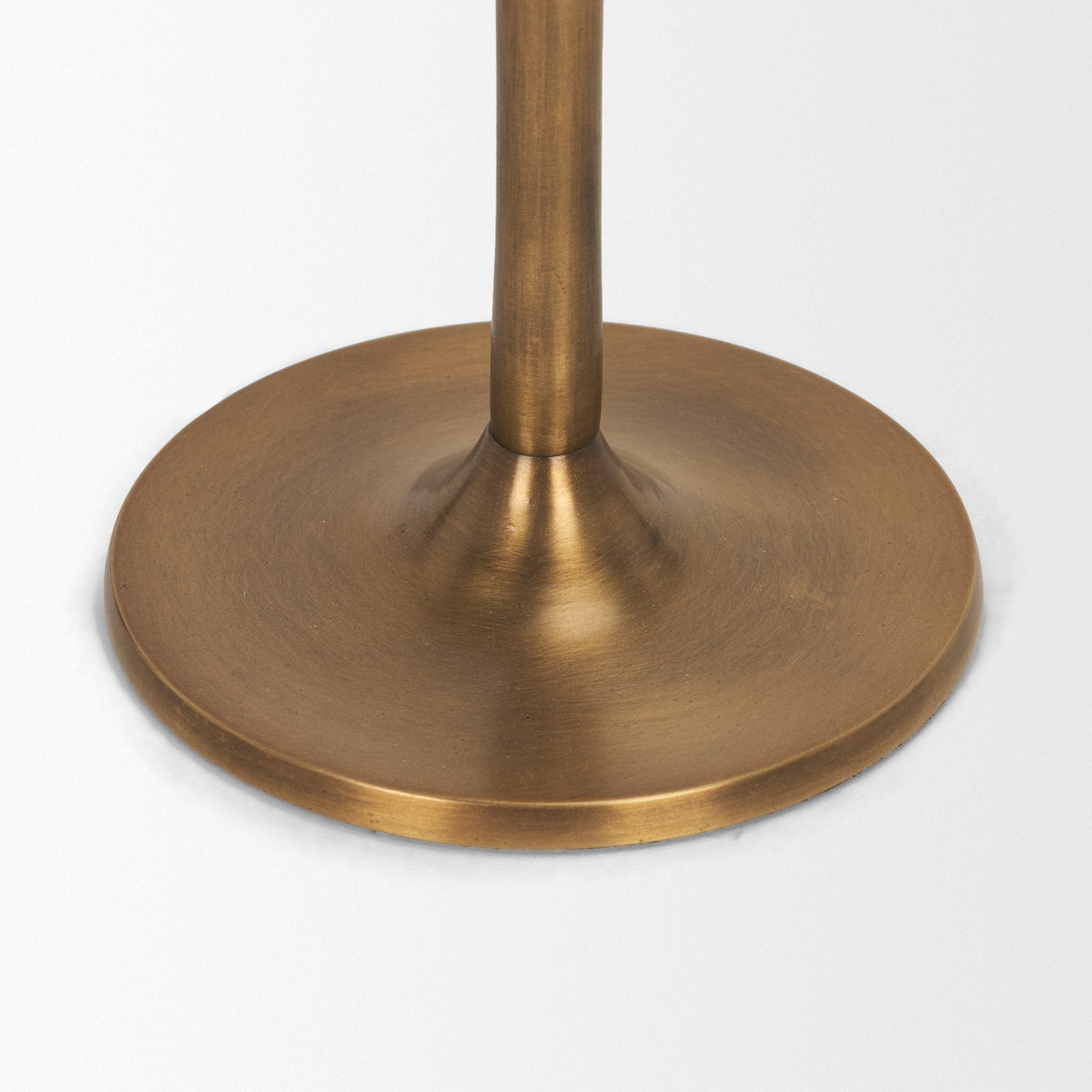 Chantria Small Solid Natural Brass Adjustable Taper Candle Holder by Mercana at Eve Furniture
