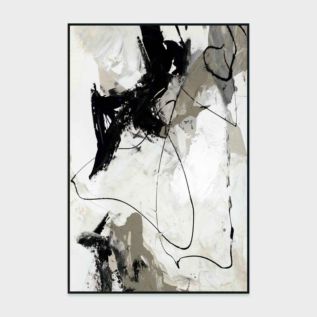 Chaos II White Painting Art by Buddy Whitlock by Classic Home at Eve Furniture