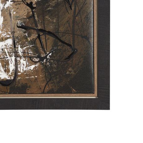 Chaos & Order II by Chad Warren a Hand Embellished Textured Framed Canvas by Mercana at Eve Furniture