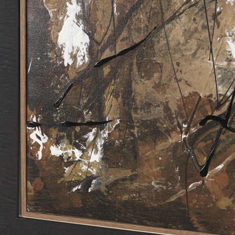 Chaos & Order II by Chad Warren a Hand Embellished Textured Framed Canvas by Mercana at Eve Furniture