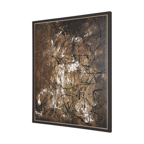 Chaos & Order III by Chad Warren a Hand Embellished Textured Framed Canvas by Mercana at Eve Furniture
