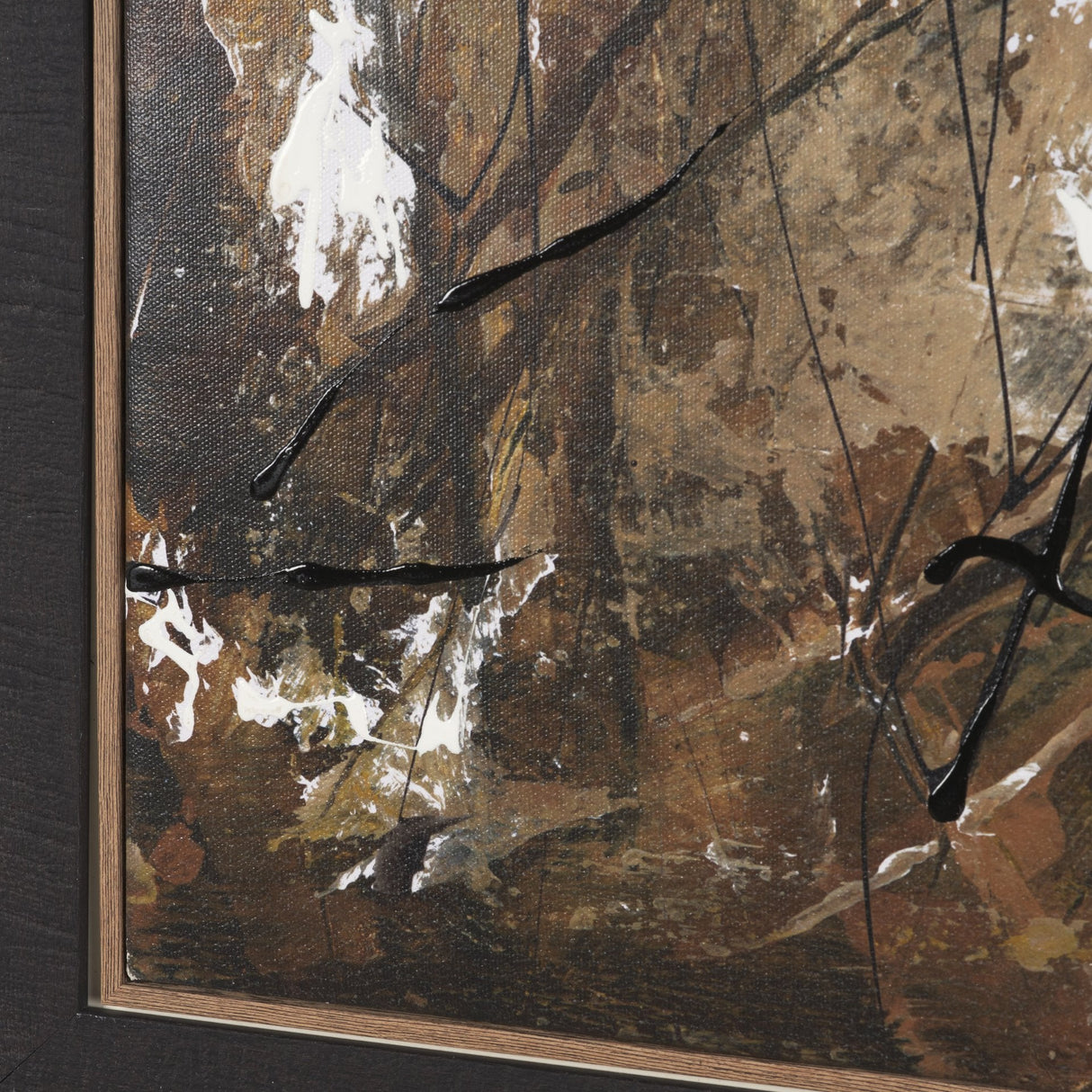 Chaos & Order III by Chad Warren a Hand Embellished Textured Framed Canvas by Mercana at Eve Furniture