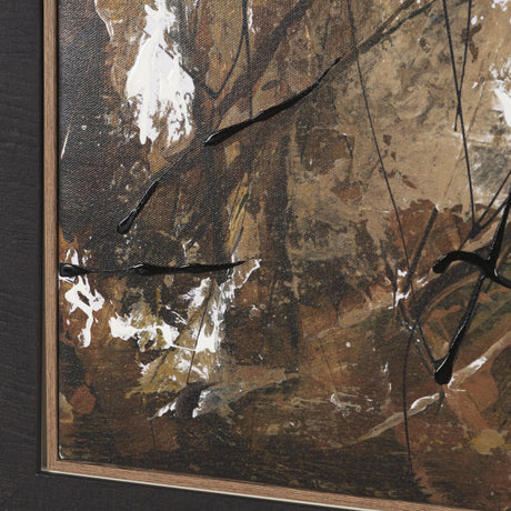 Chaos & Order III by Chad Warren a Hand Embellished Textured Framed Canvas by Mercana at Eve Furniture