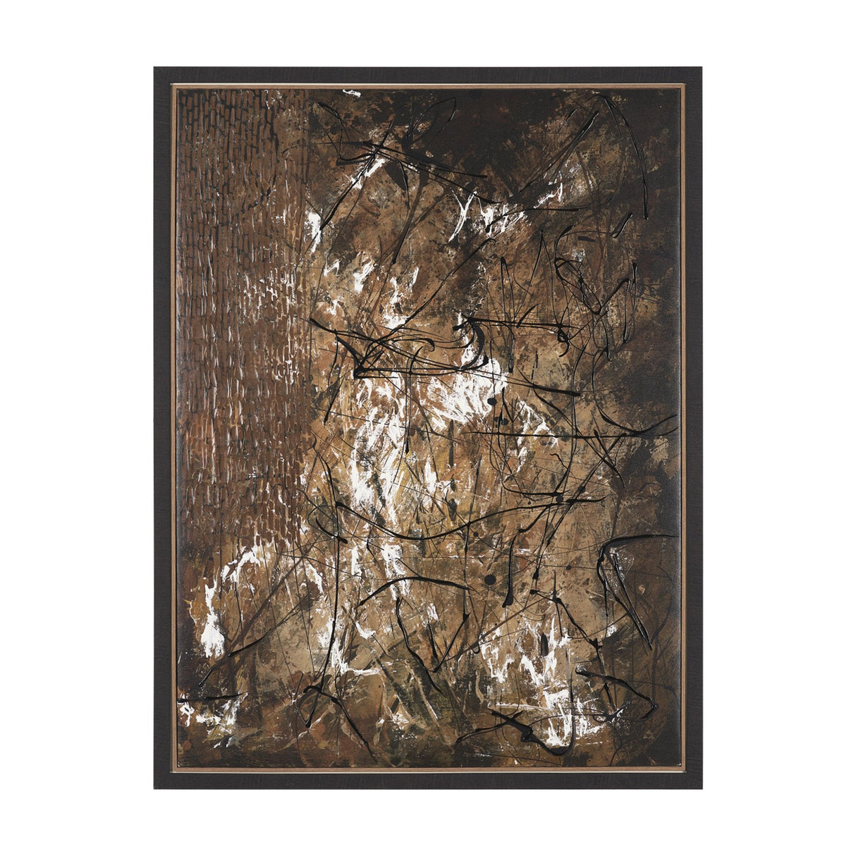 Chaos & Order III by Chad Warren a Hand Embellished Textured Framed Canvas by Mercana at Eve Furniture