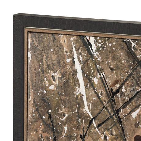 Chaos & Order V by Chad Warren a Hand Embellished Textured Framed Canvas by Mercana at Eve Furniture