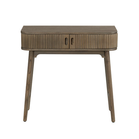 Chaplin Brown 2 Door Writing Desk by Crestview at Eve Furniture