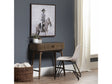 Chaplin Brown 2 Door Writing Desk by Crestview at Eve Furniture
