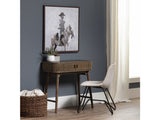 Chaplin Brown 2 Door Writing Desk by Crestview at Eve Furniture