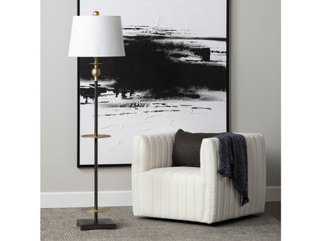 Chapman Bronze/Brass Floor Lamp by Crestview at Eve Furniture
