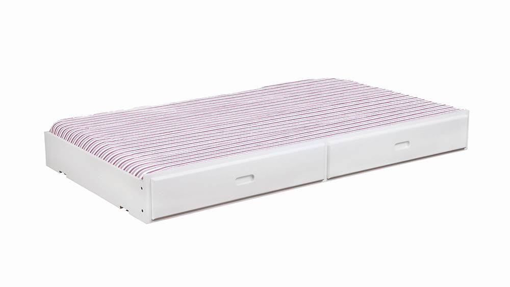Chapman White Wood Storage Trundle by Coaster at Eve Furniture