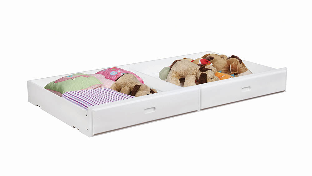 Chapman White Wood Storage Trundle by Coaster at Eve Furniture