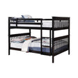 Chapman Black Full Over Full Bunk Bed by Coaster at Eve Furniture