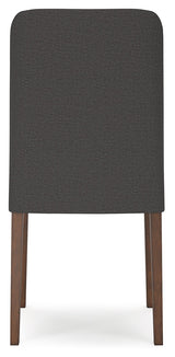 Lyncott Dining Table and 4 Chairs in Charcoal/Brown