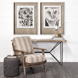Charcoal Owl I by Jennifer Paxton Parker a Framed Art Print Matted under Glass by Mercana at Eve Furniture