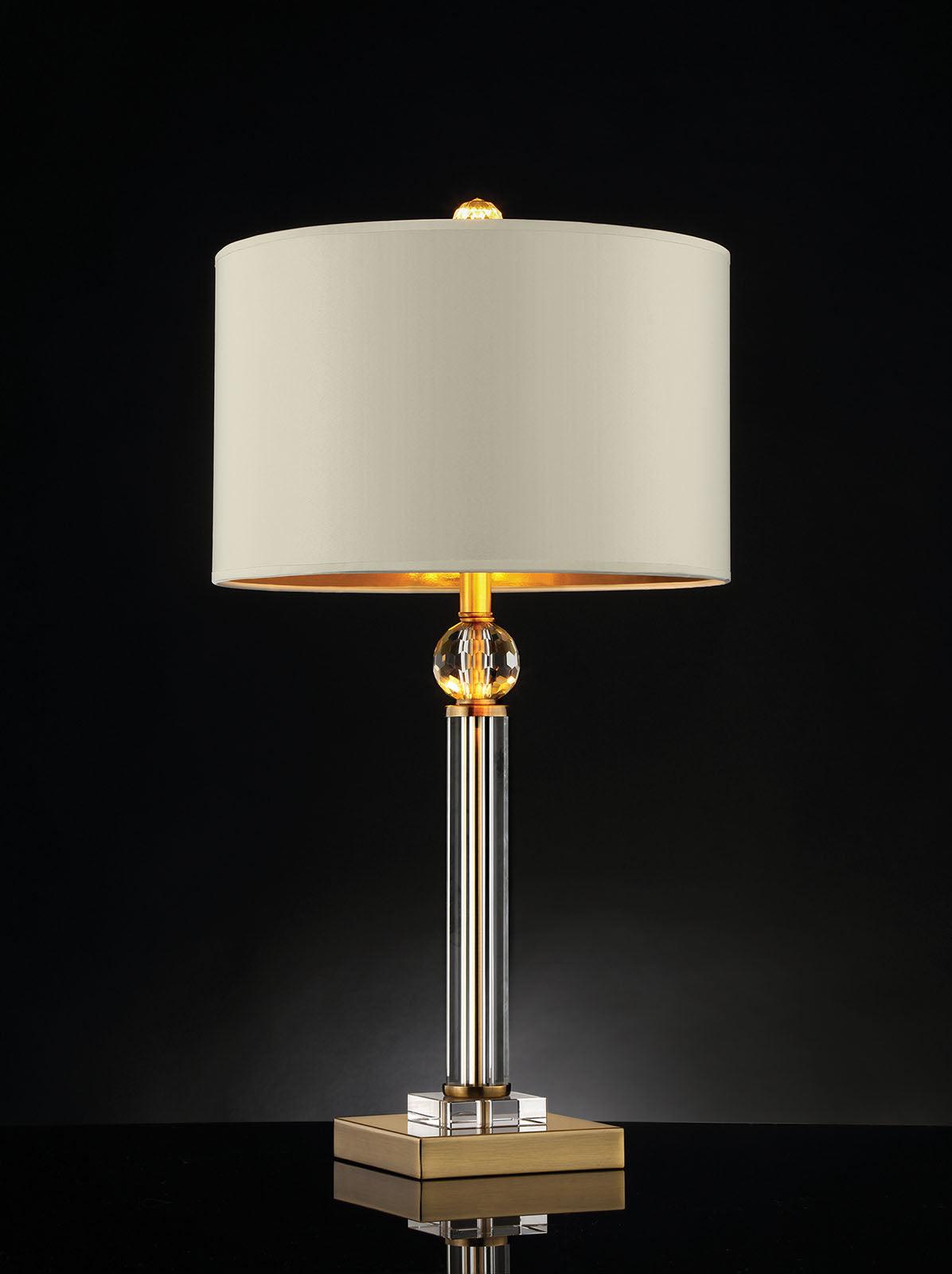 Charis Gold/Ivory Table Lamp by Furniture of America at Eve Furniture