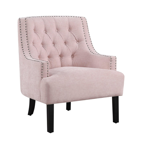 Charisma Pink Accent Chair by Homelegance at Eve Furniture