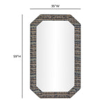 Charlene 35"X59" Jewel Wall Mirror by TOV Furniture at Eve Furniture