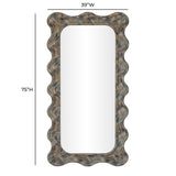 Charlene 39"X75" Squiggle Wall Mirror by TOV Furniture at Eve Furniture