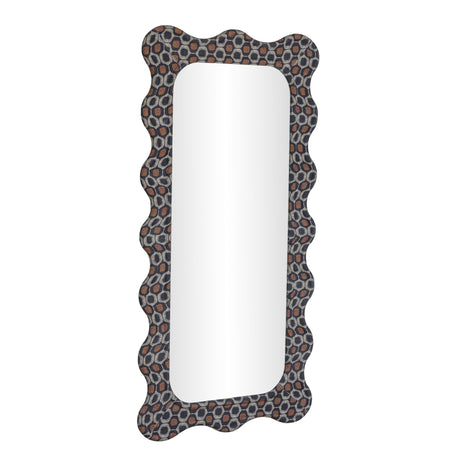 Charlene 39"X75" Squiggle Wall Mirror by TOV Furniture at Eve Furniture