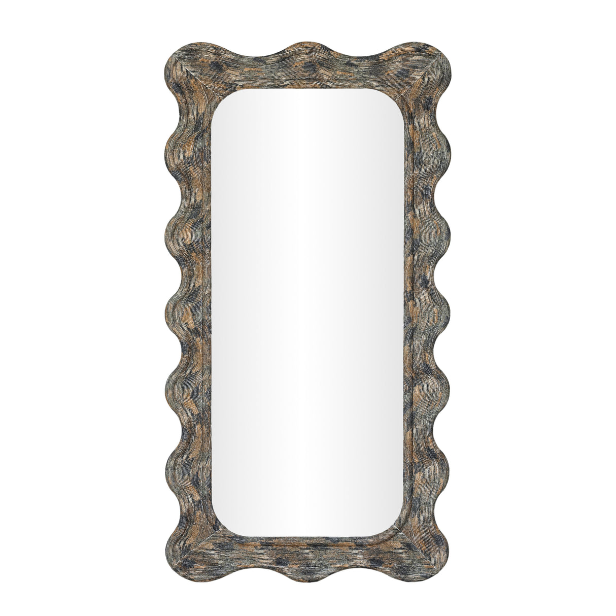 Charlene 39"X75" Squiggle Wall Mirror by TOV Furniture at Eve Furniture