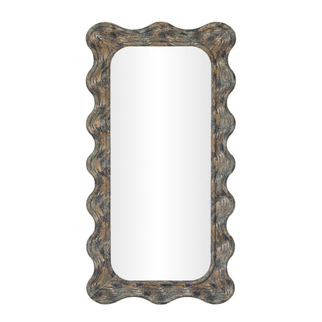 Charlene 39"X75" Squiggle Wall Mirror by TOV Furniture at Eve Furniture
