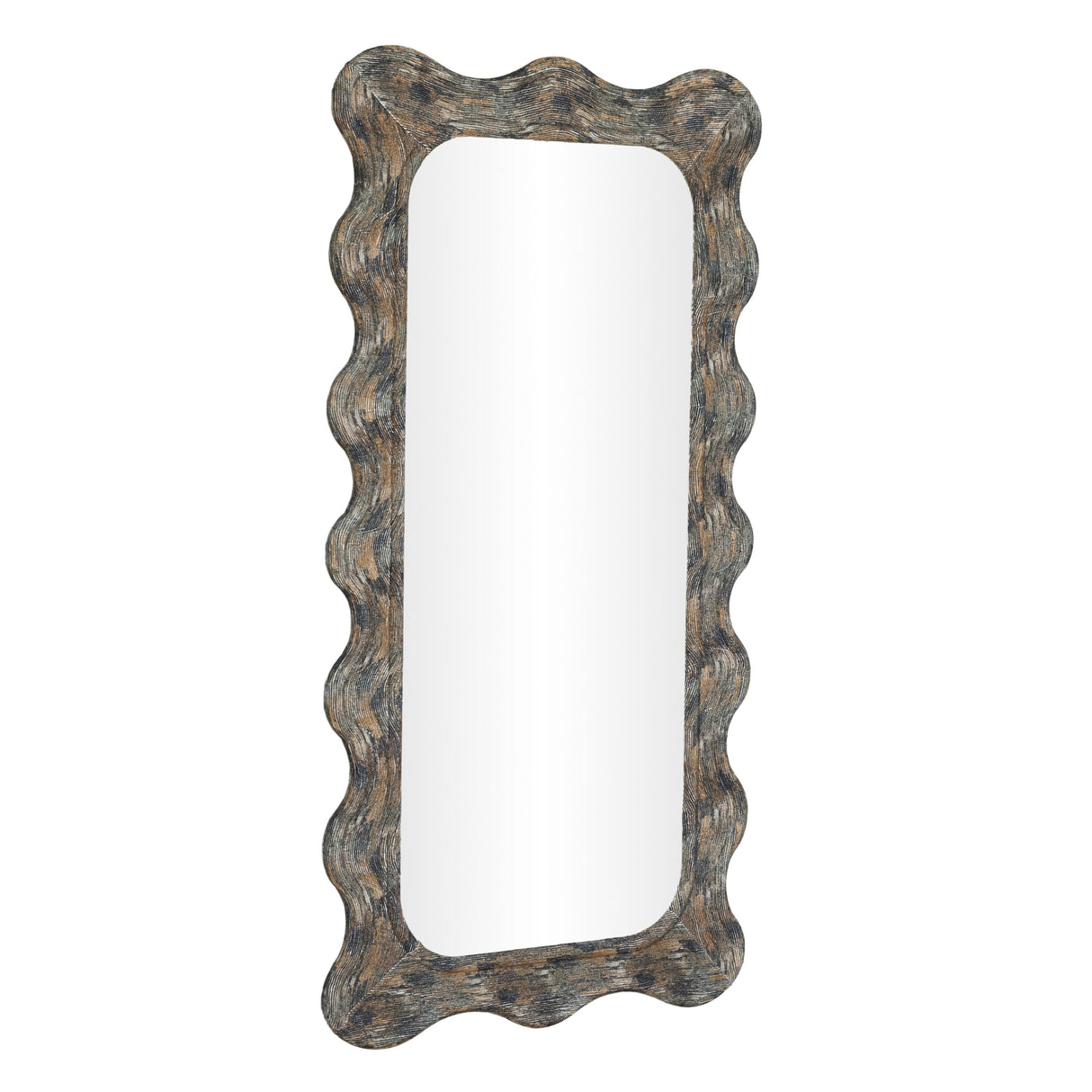 Charlene 39"X75" Squiggle Wall Mirror by TOV Furniture at Eve Furniture