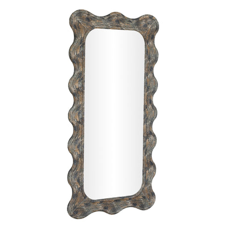 Charlene 39"X75" Squiggle Wall Mirror by TOV Furniture at Eve Furniture