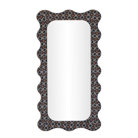 Charlene 39"X75" Squiggle Wall Mirror by TOV Furniture at Eve Furniture