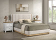 Charlene Oat Tweed Queen Bed by Crown Mark at Eve Furniture