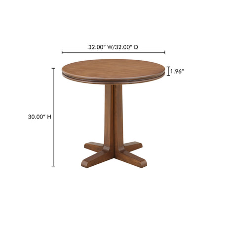 Charles Brown Cafe Table by MOES at Eve Furniture