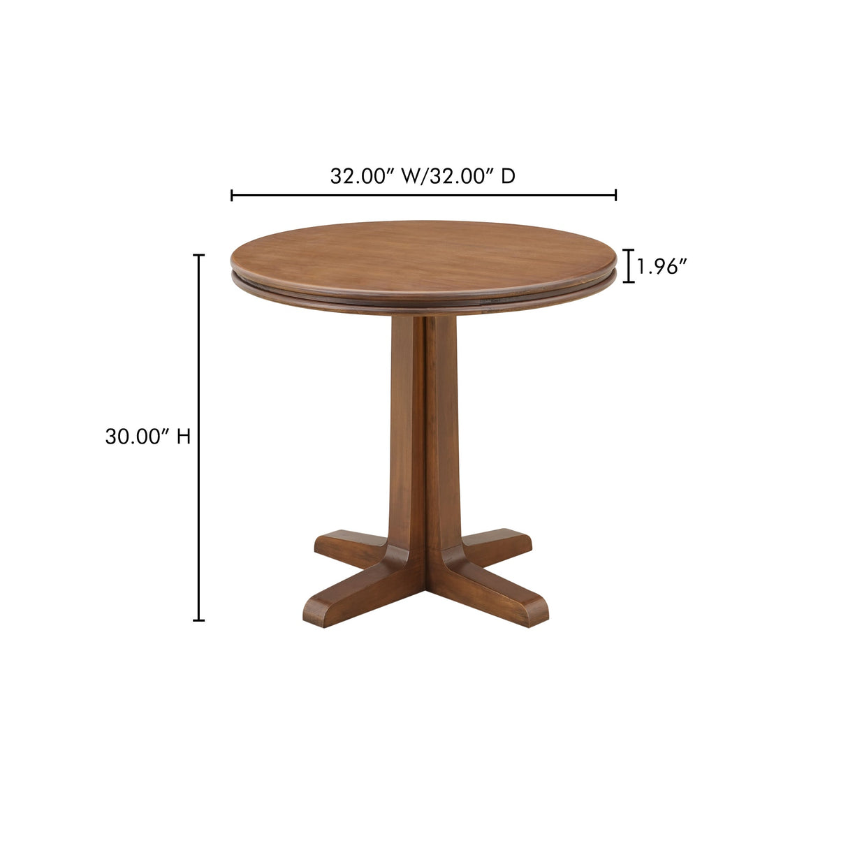 Charles Brown Cafe Table by Moe's Home at Eve Furniture