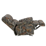 Charleston Camoflage Upholstered Glider Recliner Chair by Homelegance at Eve Furniture