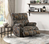 Charleston Camoflage Upholstered Glider Recliner Chair by Homelegance at Eve Furniture