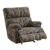 Charleston Camoflage Upholstered Glider Recliner Chair by Homelegance at Eve Furniture