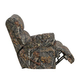 Charleston Camoflage Upholstered Glider Recliner Chair by Homelegance at Eve Furniture