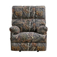 Charleston Camoflage Upholstered Glider Recliner Chair by Homelegance at Eve Furniture