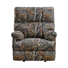 Charleston Camoflage Upholstered Glider Recliner Chair by Homelegance at Eve Furniture