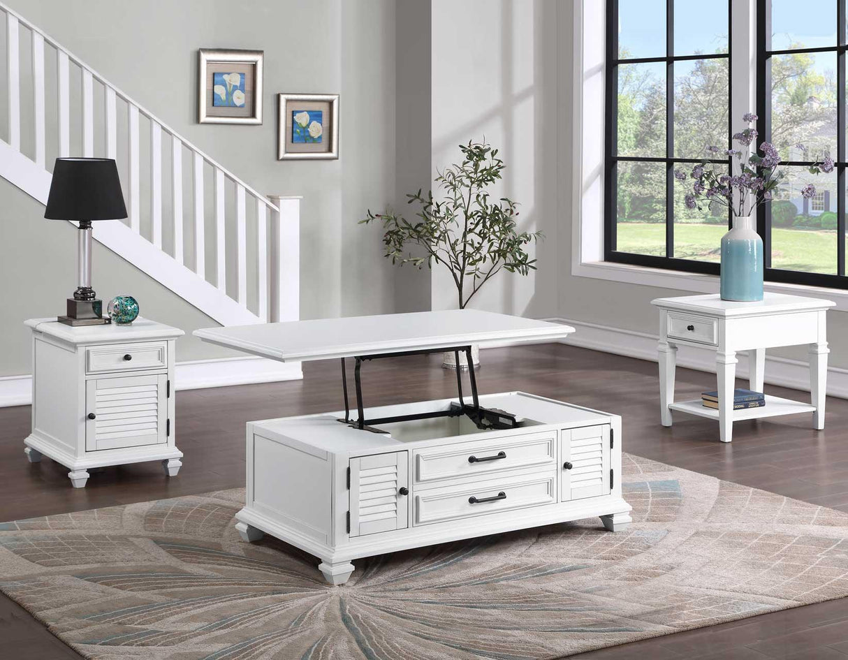 Charlestown 3-Piece Lift-Top Occasional Set (Lift-Top Cocktail & Two End Tables) by Steve Silver at Eve Furniture
