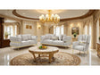 Charlevoix Beige/Gold Sofa & Loveseat by Furniture of America at Eve Furniture