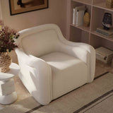 Charli Boucle Swivel Chair by TOV Furniture at Eve Furniture